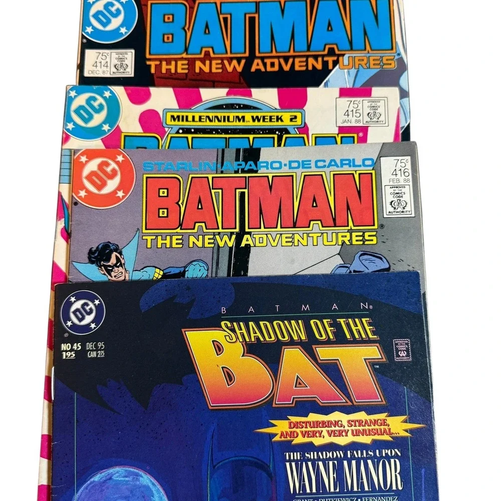 Lot Batman Comics 414-416 '80s Shadow of the Bat 95 Superman Capt Am Fantastic 4